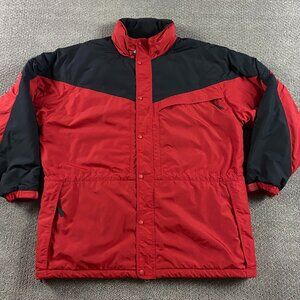 Vintage EMS Eastern Mountain Sports Jacket Coat Men's XL Red Black